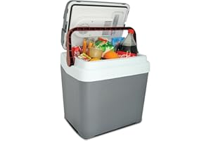 Koolatron Portable Cooler - Electric Lunch Cooler for Car, Camping, Travel, 12 V Insulated Hard Sided Refrigerator for Vehicl