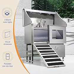POLIMO Dog Washing Station, LED Professional