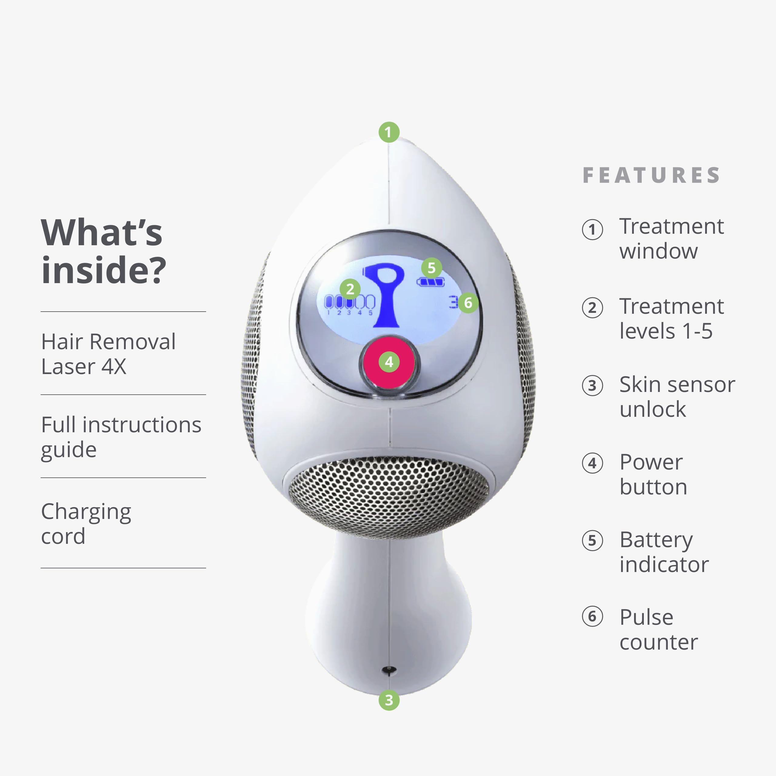 TRIA Beauty Laser Hair Removal Device 4X - Cordless at Home Laser Hair Removal for Women and Men, 3X the Energy Density of IPL Hair Removal