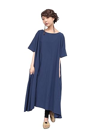 Amazon ノアール N Or コットン100 シンプルロングワンピース