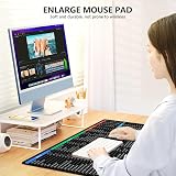 Lotvic Excel Shortcuts Mouse Mat 80x30cm Large Non-Slip Desk Pad view 6