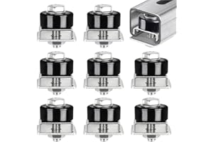 WIMART 304 Stainless Steel Trolley Roller Wheels Limit Trolley Assembly Positioning for Unistrut Strut Channel for 1-5/8" Wide and All 1-5/8" or Taller Strut Channel (Pack of 8)