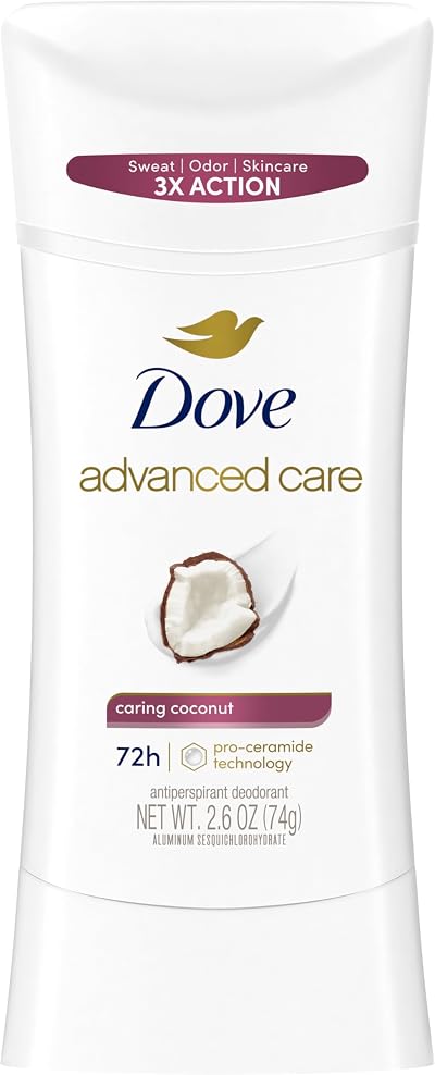 Dove Advanced Care Coconut Antiperspirant Deodorant Stick 2.6 oz New