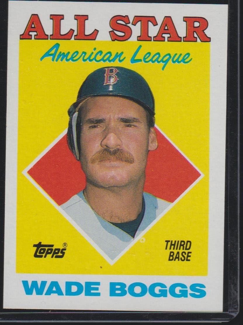 1988 Topps Wade Boggs Red Sox All Star Baseball Card 388 At Amazon s 