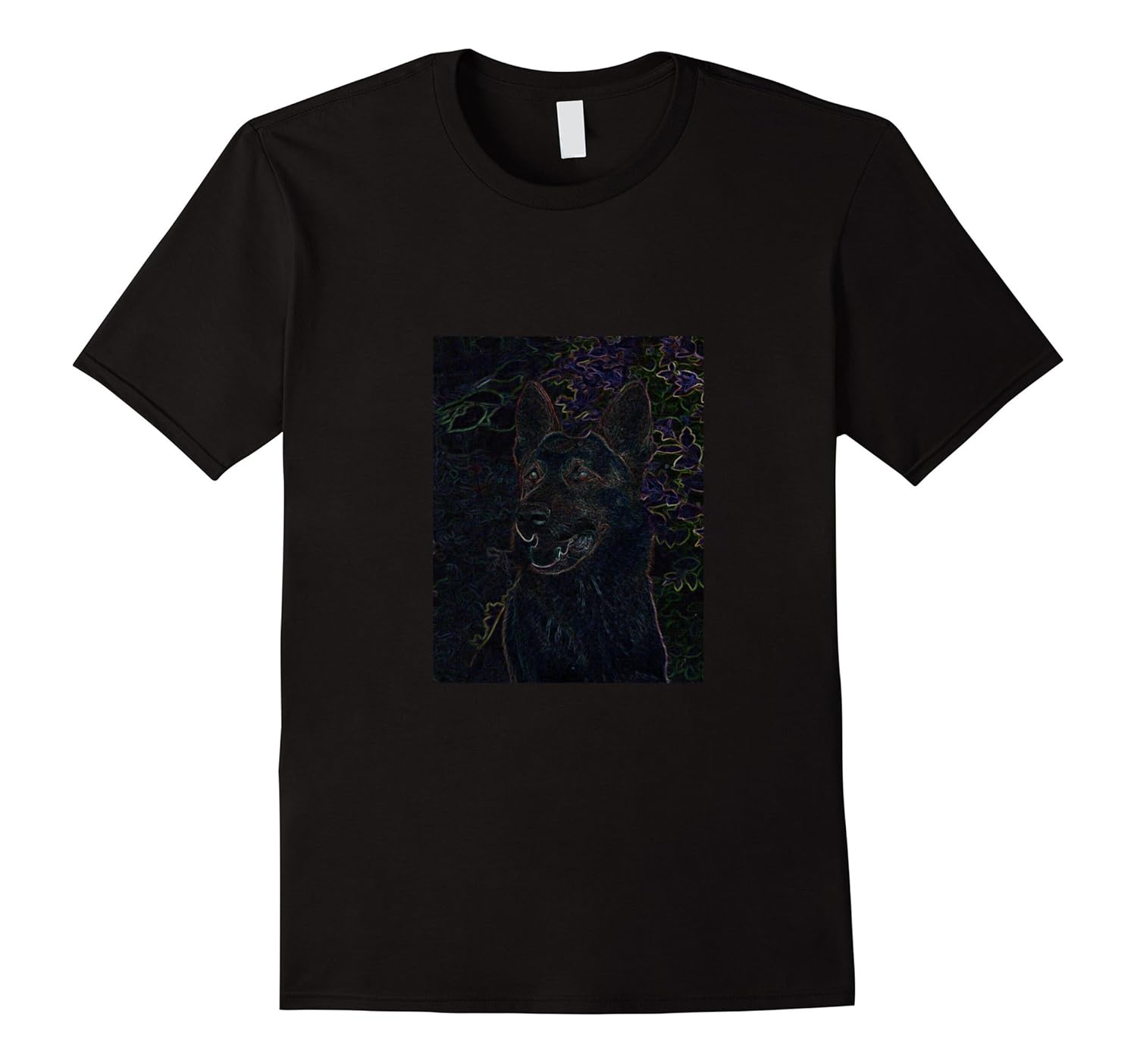 Kaleidoscope of Colors German Shepherd Dog T-shirt-ANZ