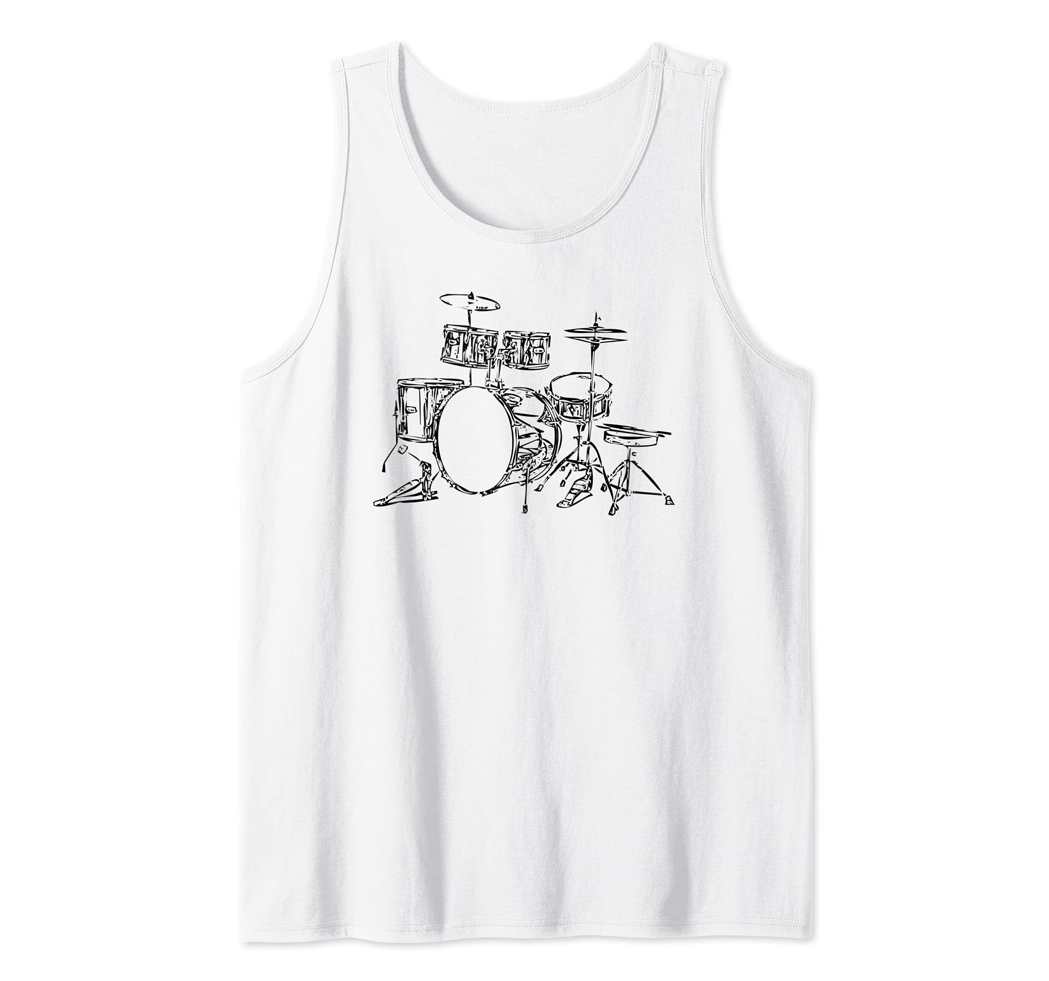 Drum Drummer Music Musical Instrument Musician Percussion Tank Top