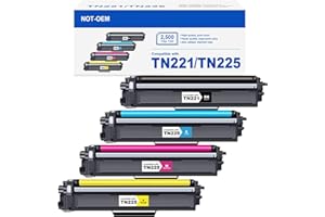 TN221 Toner Cartridges TN225 Toner Compatible Replacement for TN221 TN225 TN-221 TN-225 Use with MFC-9130CW HL-3170CDW MFC-93