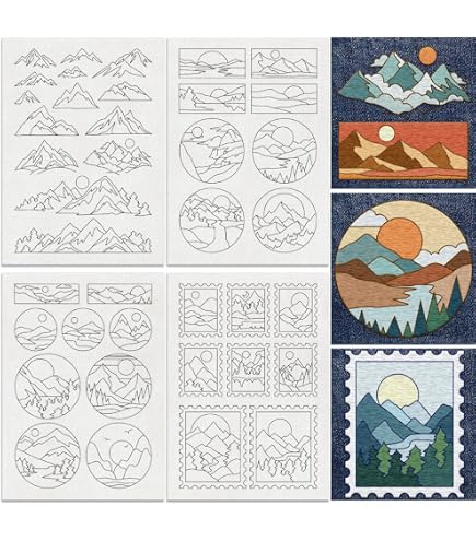 Modele Broderie Soluble DOODLREAM Lot De 42 Stabilisateurs De Motif De Broderie Pour Manette De Jeu Video 21 X 297 Cm Baton Soluble Et Autocollant De Broderie 4 Feuilles De Papier A