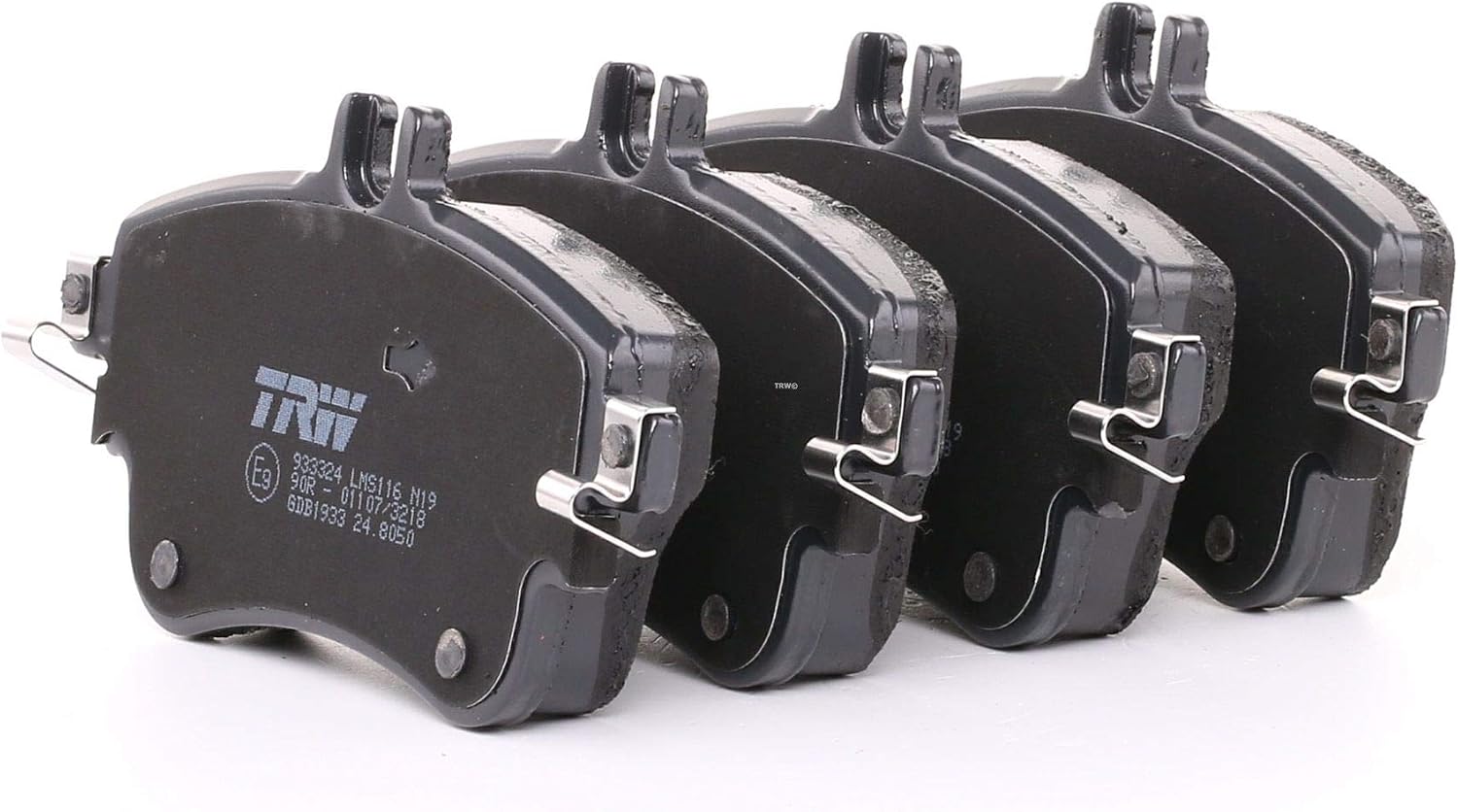 TRW GDB1933 Brake Pad Set of 4 for Mercedes-Benz A-Class (W176) 2012-2018 Front Axle and other vehicles