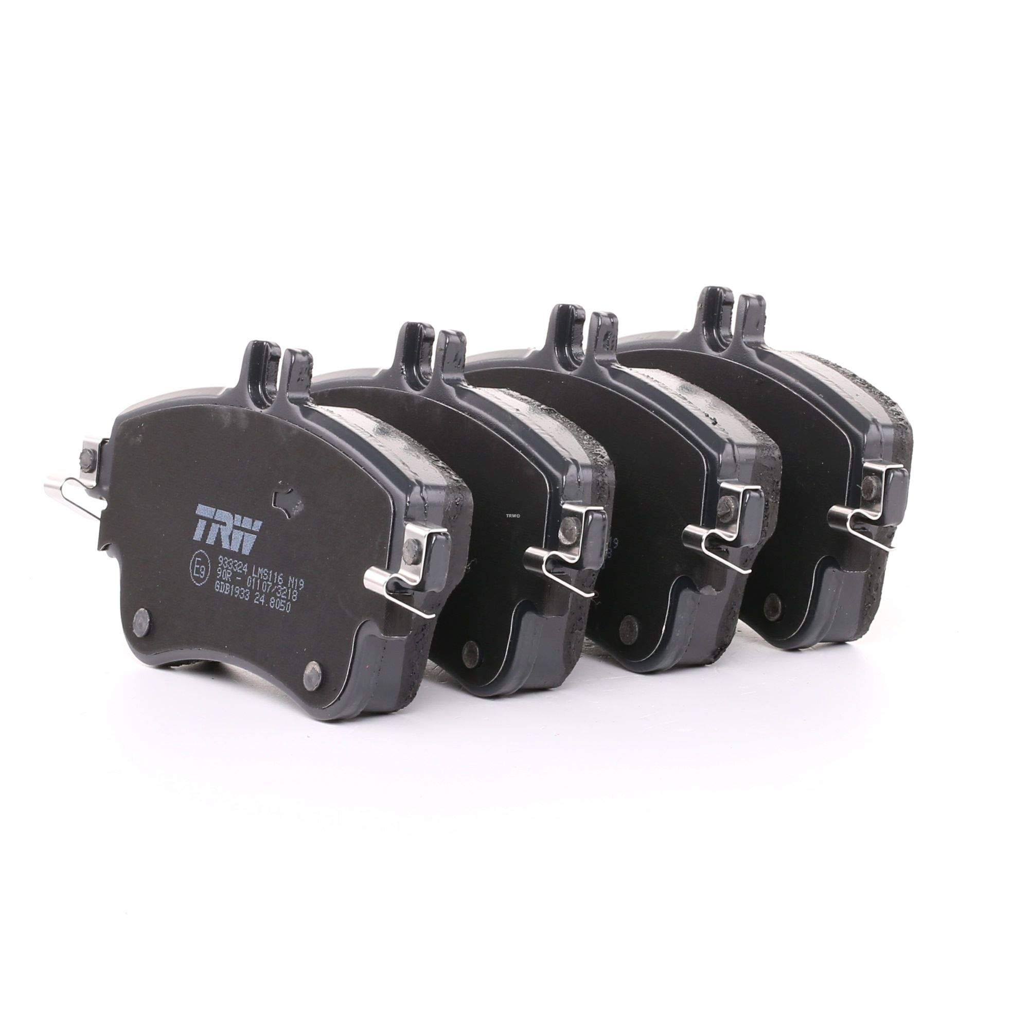 TRW GDB1933 Brake Pad Set of 4 for Mercedes-Benz A-Class (W176) 2012-2018 Front Axle and other vehicles