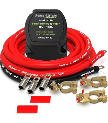 thumbnail interactive-video image 1 of 500 Amp Battery Isolator Relay – No Voltage Drop – For Car Audio, Marine, RV, & Off-Road Dual Battery Setups 1 of 12
