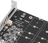 Annadue NVMe PCIe Adapter M.2 SSD to PCIE X16 4 Port Expansion Card 4x32Gbps view 9