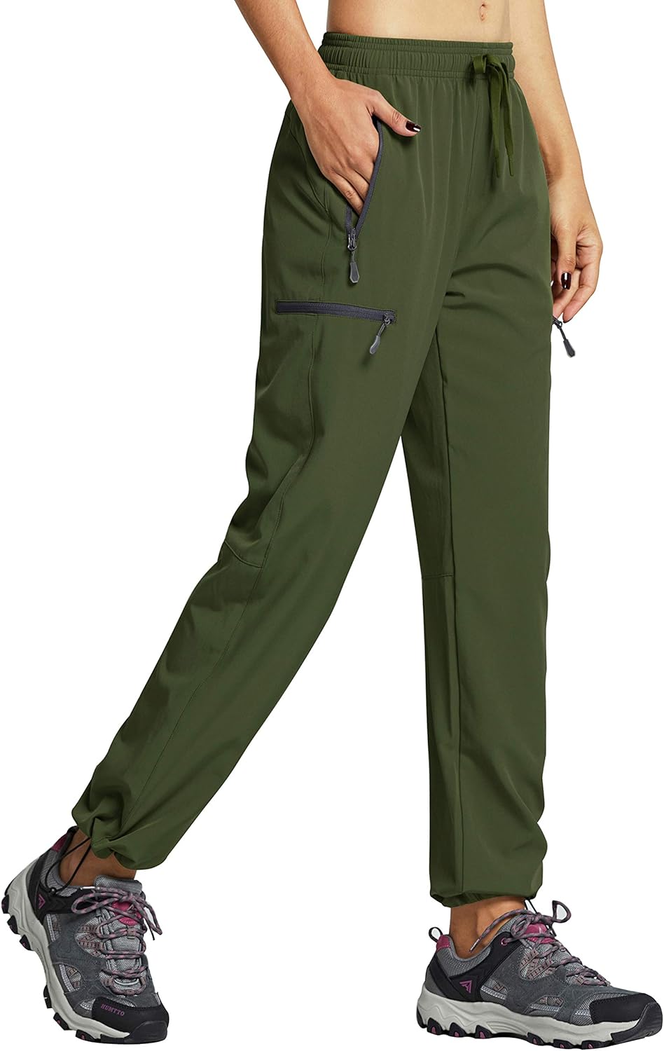 Libin Women's Cargo Hiking Pants Lightweight Quick Dry Capri Pants