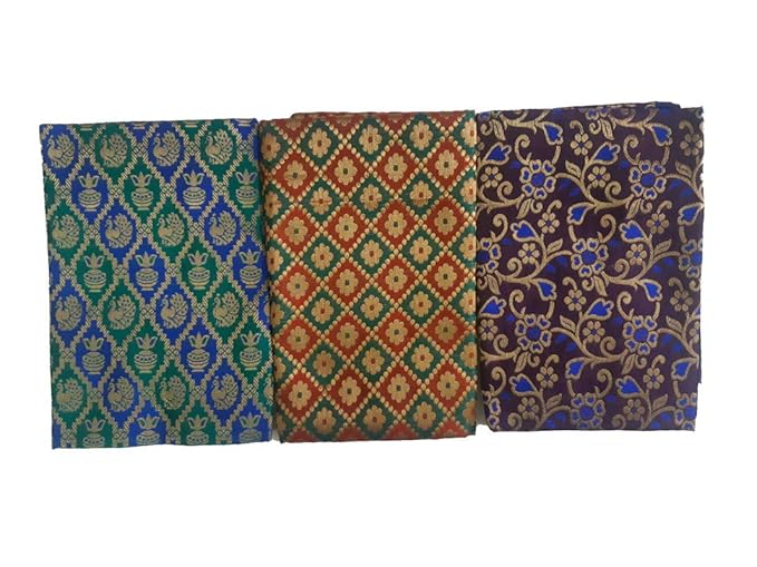 Anisha Silk Mill Lilly Silk Blouse Fabric Set of 3