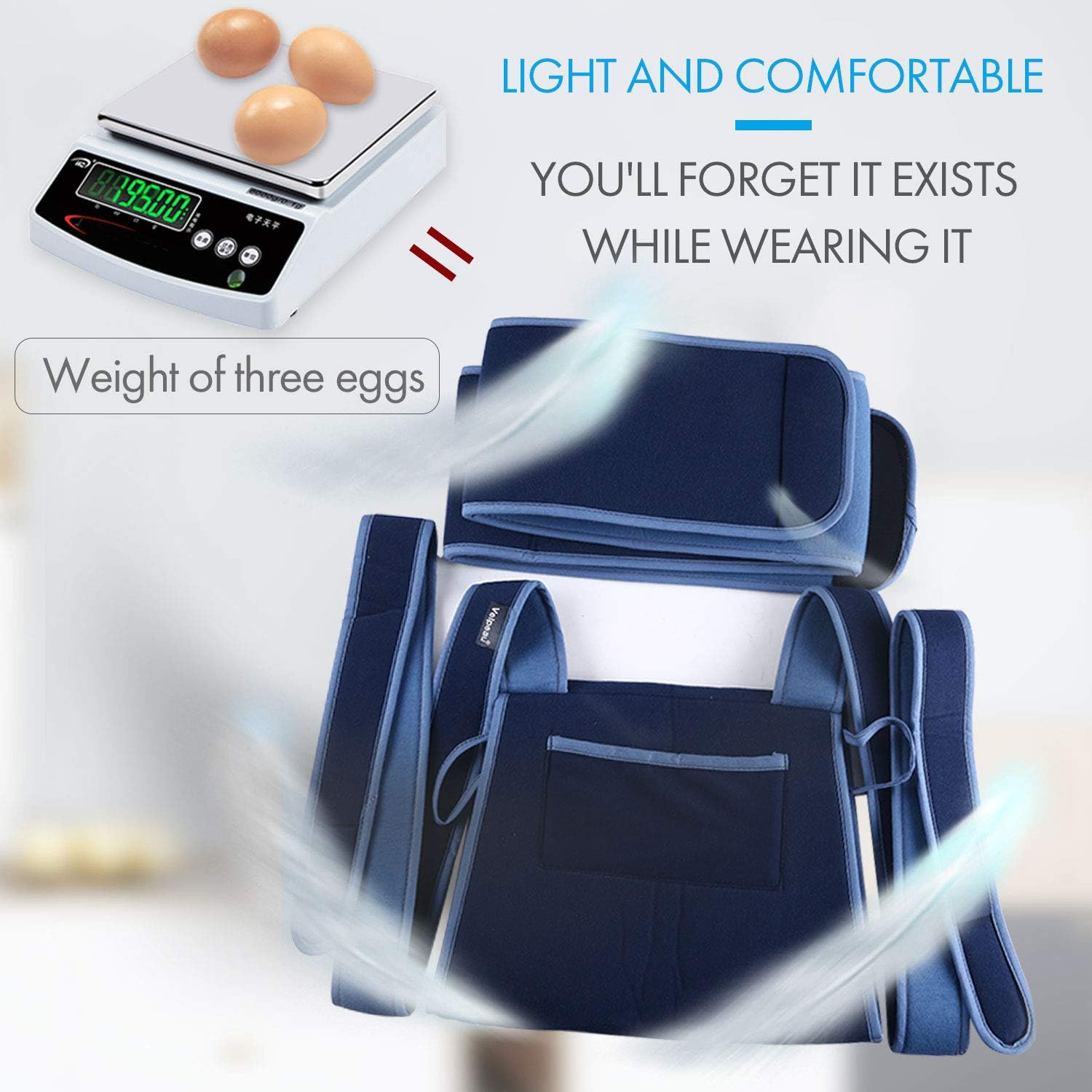 Velpeau Arm Sling Shoulder Immobilizer - Can Be Used During Sleep - Rotator Cuff Support Brace - Adjustable Medical Sling for Broken & Fractured Bones, Dislocation, Sprains, Strains & Tears (Medium): Health & Personal Care