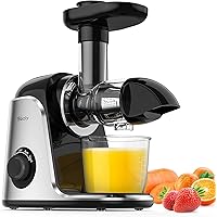 Masticating Juicer, Sboly Cold Press Juicer with 2 Speed Modes & Reverse Function, BPA-Free Cold Press Juicer with Quiet…