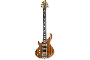 GSTYLE Left-handed 6 String Electric Bass Guitar Millettia Laurentii+Okoume body maple neck