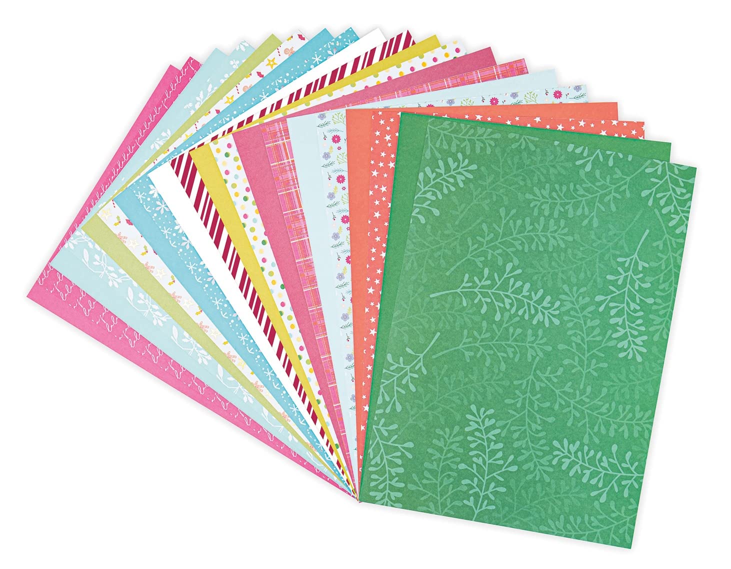 Sizzix Surfacez Patterned Paper A4 Festive 80PK | 665992 | Chapter 3 2022, Multicolor, One Size