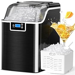 ZAFRO Nugget Ice Makers Countertop,45lbs/Day Pebble