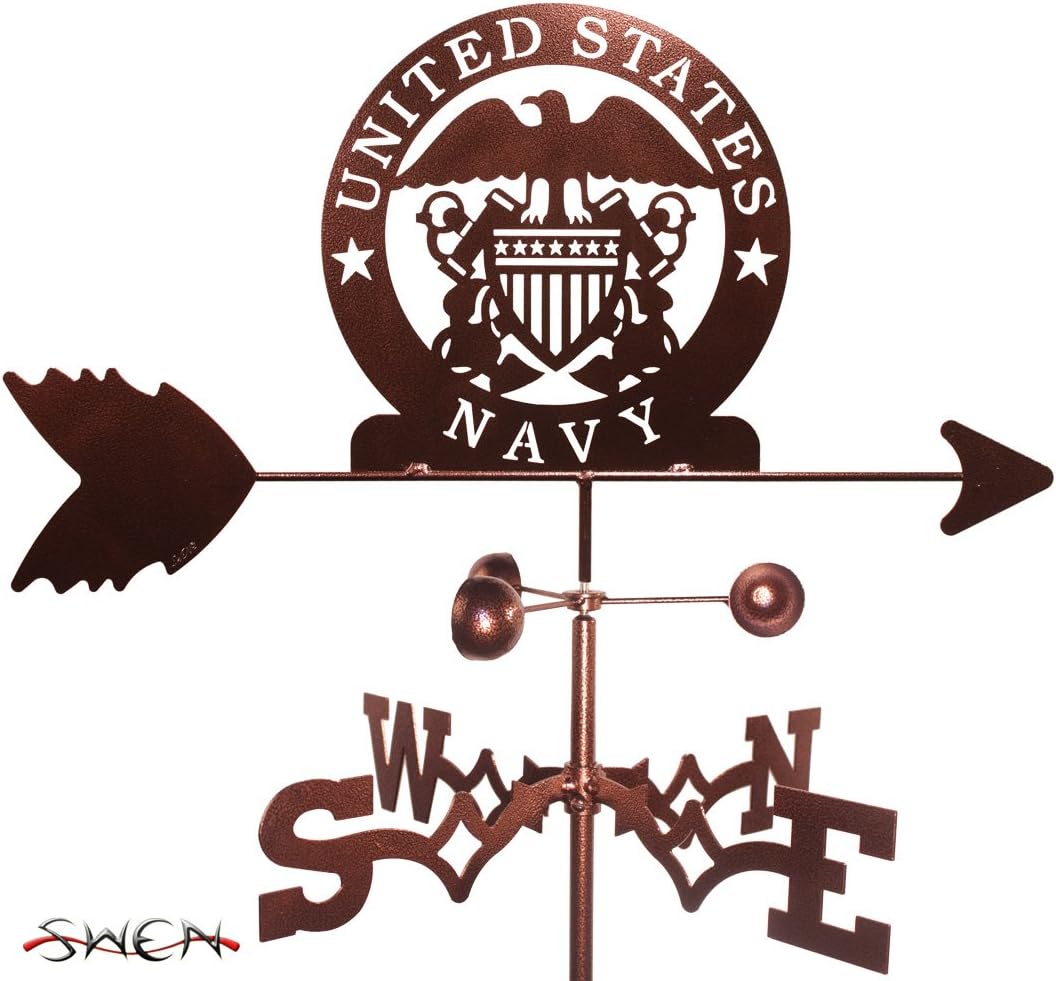 Weathervanes - SWEN Products Armed Services US Navy Naval Academy USN Side Mount Weathervane