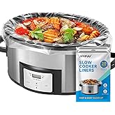 JVVFUU Slow Cooker Liners 3-8 Quart, Cooking Bags Large Size 13"x 21", Slow Cooker Bags Disposable Oval Large For Crock Pot (20)