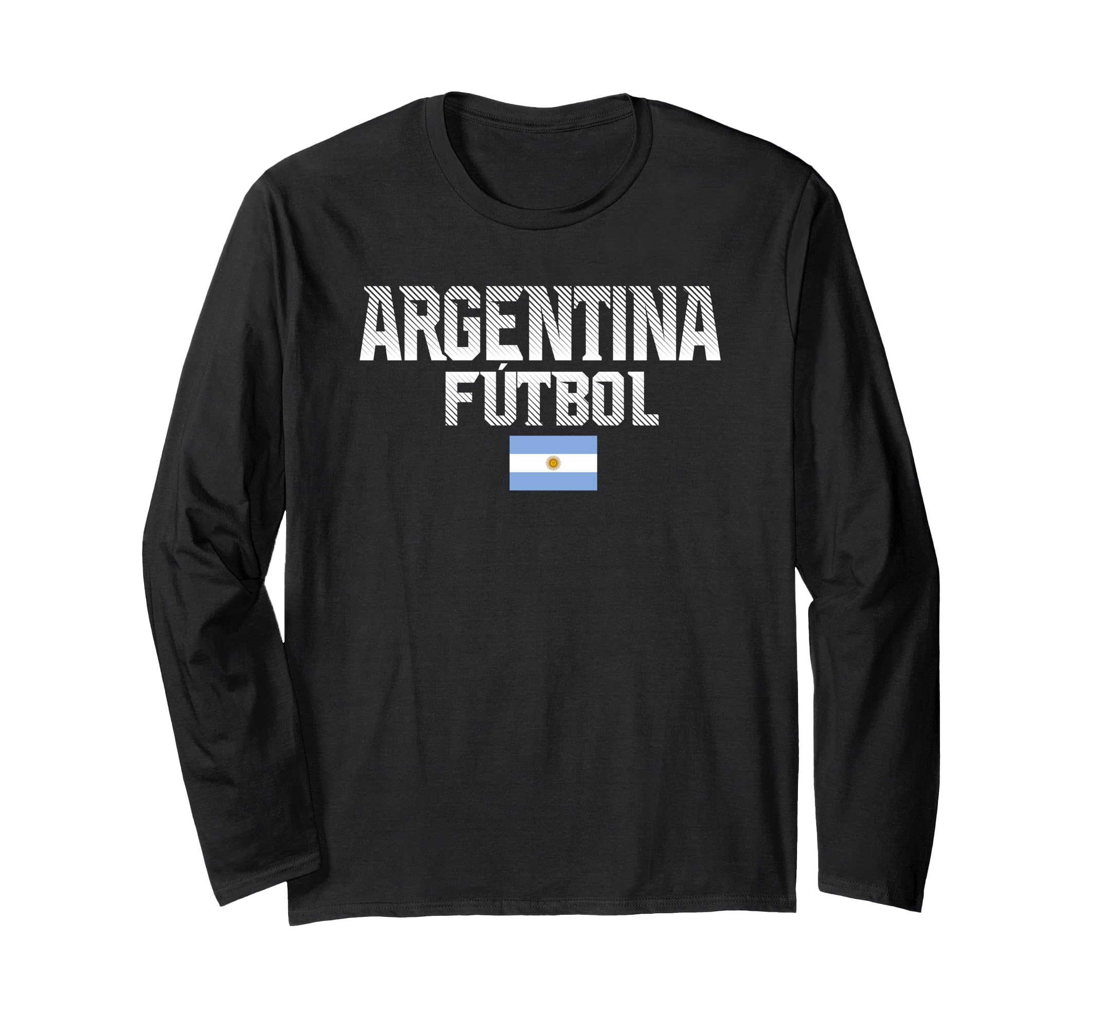 Argentina Futbol Centre Flag Long Sleeve T-Shirt