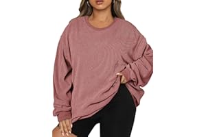 Eytino Women Plus Size Sweatshirts Long Sleeve Crew Neck Casual Oversized Soft Pullover Tops Shirts(1X-5X)