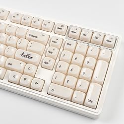 COOMICKEY 140 Keys White PBT Keycaps MOA Profile