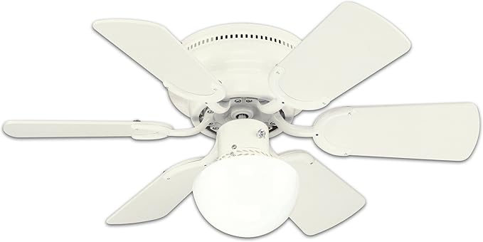 Westinghouse Lighting 78108 Petite Reversible 3 Speed Hugger Six