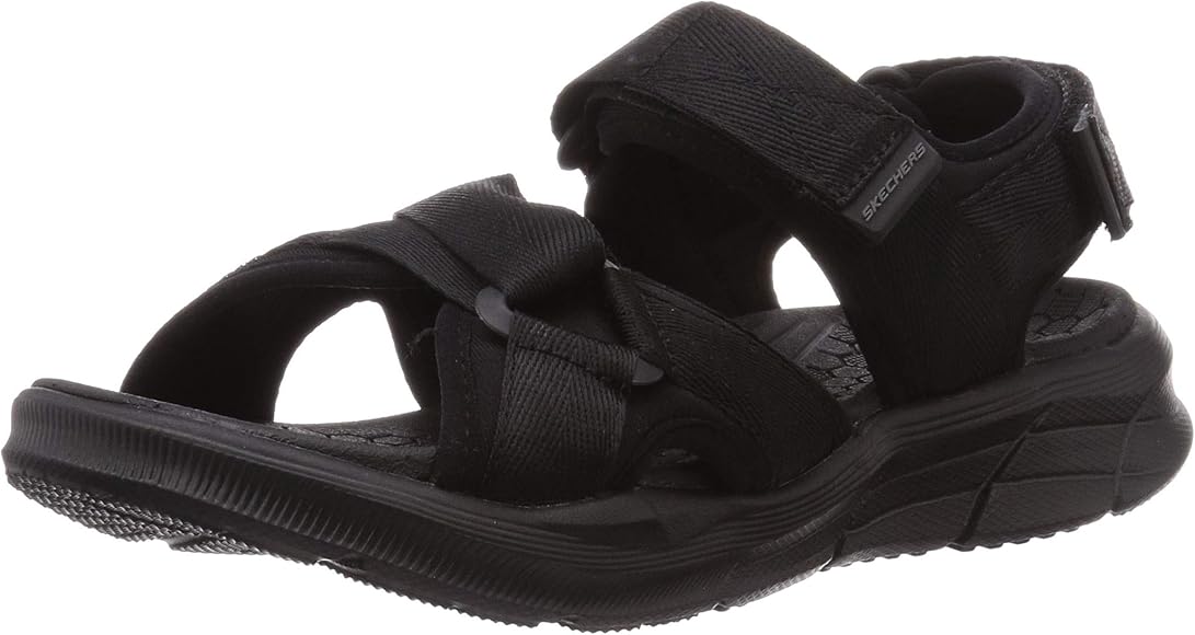 sketchers sandals black