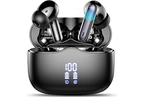 XINWLD Wireless Earbuds, Bluetooth 5.3 Headphones in Ear with 4 ENC Noise Cancelling Mic, HiFi Stereo Deep Bass Wireless Earphones 40H Playtime, in-Ear Earbud Bluetooth Dual LED Display IP7 Waterproof, USB-C