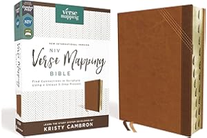 NIV, Verse Mapping Bible, Leathersoft, Brown, Thumb Indexed, Comfort Print: Find Connections in Scripture Using a Unique 5-Step Process