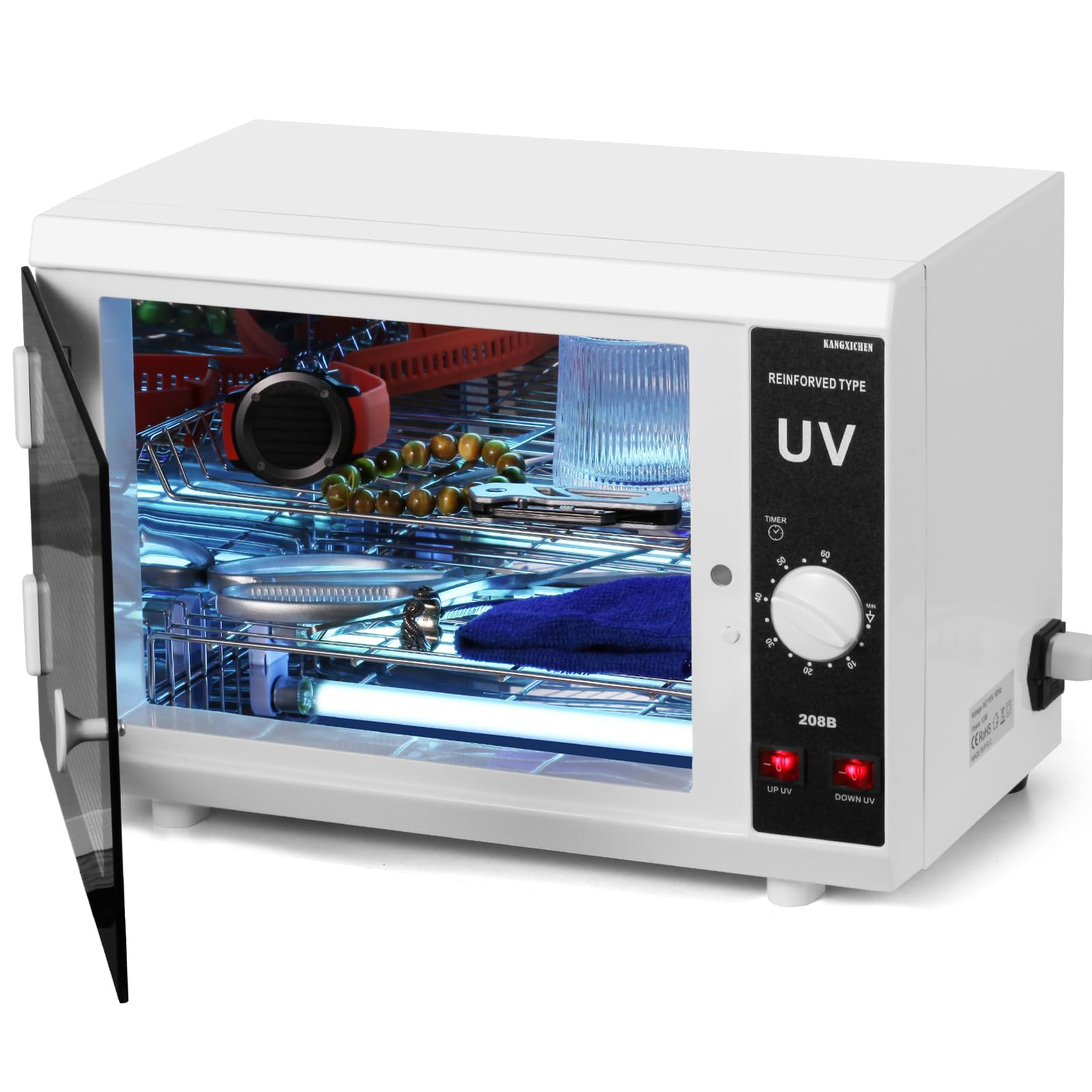 Photo 1 of [? ??????????? ??????] 12L Extra-Large Box UV Light Nail Tool Cleaning Machine, Dual UVC Lamps System Cabinet with Timer Setting for Salon, Spa, Beauty and Barber