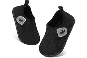 FEETCITY Baby Boys Girls First Walking Shoes Infant Sneakers Crib Shoes Breathable Lightweight Slip On Shoes