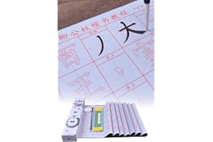 Tianjintang Eco-Friendly No Ink Needed Chinese Calligraphy Magic Water Writing Set for Beginners Pack of 10 pcs Liu Gongquan Style