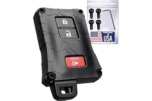 DUBBS HARDWARE Heavy-Duty Key Fob Cover - for Toyota Tacoma 16-23 3rd Gen, Tundra & 4Runner 20-21 3rd Gen Accessories -Rugged Key Protector - Shockproof & Scratch-Resistant - Secure Fit (Black, Black Screws)