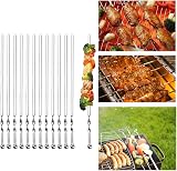 RAM ONLINE Ram 1B09W9YRSNQ2 Kebab Skewers Set of 12 Stainless Steel 30cm view 4