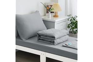 Biloban 4 Piece Toddler Bedding Set,Ultra Soft and Breathable Crib Bedding Set,Includes Quilted Comforter,Fitted Sheet,Flat Top Sheet and Envelope Pillowcase for Boys and Girls,Grey