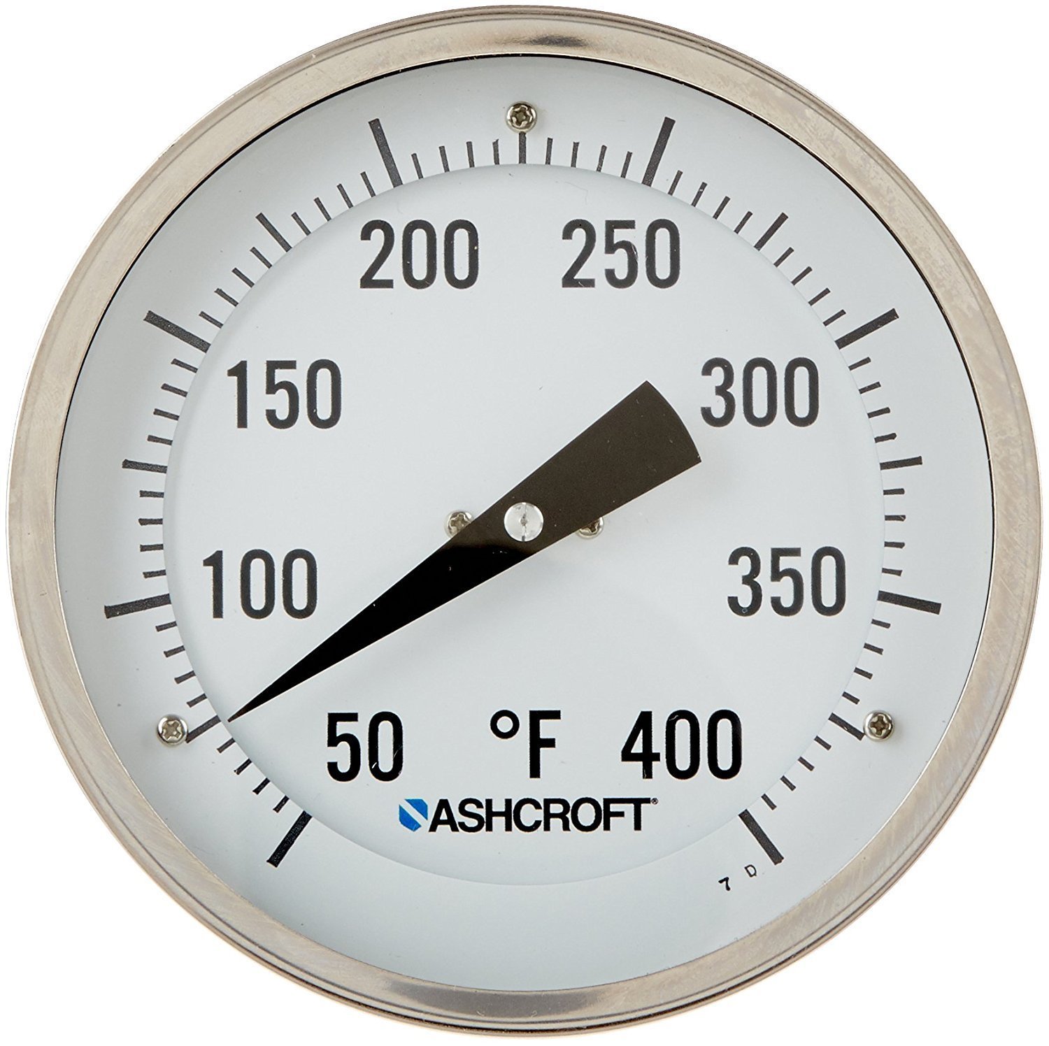 Ashcroft Series EI Stainless Steel Case Bimetal Thermometers, 5" Dial