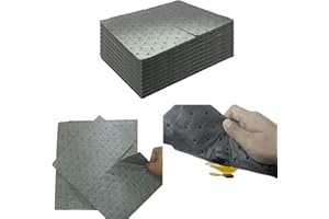 HTJZWG Oil Absorbent Pads | 30-Pack 13"x9.8" Garage Mats | Drip & Spill Universal Pads for Automotive - Absorbing Oil, Liquids, Antifreeze, Brake Fluid, Grease, Coolant | Concrete & Metal Protection