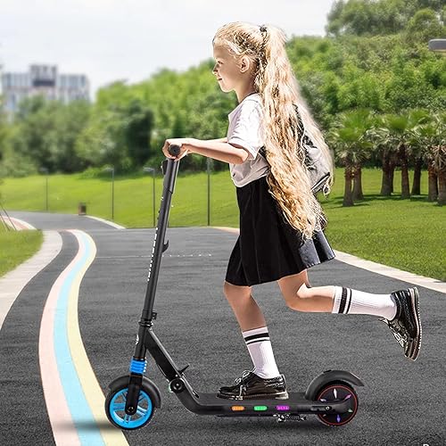 Scooter Elettrico 6,5 Pollici Con Bluetooth E Luci LED - Ruote E Motori Luminosi Per Tutti I Terreni - Per Bambini, Ragazzi E Ragazze