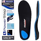 PowerStep ProTech Control Met Orthotics - Full Length Shoe Insoles for Metatarsal Foot Pain & Plantar Fasciitis - Made in USA
