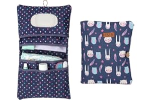 HAMUR HOME HAMUR Baby Diaper Bag Organizer – Travel-Friendly, Compact & Foldable | Stroller Pouch for Newborn Essentials – Must-Have for Boys & Girls (Purple)