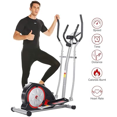 ANCHEER Magnetic Elliptical Machine, LCD Monitor, Hong Kong Ubuy