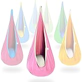 OUTREE Kids Pod Swing Seat, Cotton Child Hammock Swing Chair,Sensory Swing for Indoor and Outdoor Use, Pink