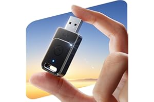 Cleviton for Apple Carplay Wireless Adapter, 3X Fast Auto-Connect, No Latency, Plug&Play, Wireless Carplay Adapter, 2025 Mini Car Play Dongle for iPhone 5~17, Fit for 927+ Cars,USB A/C,Matte Black