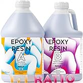 INCLY Epoxy Resin 1 Gallon, Crystal Clear Bubbles Free Resin Supplies | Self Leveling 1:1 Resin Kit,Coating &amp; Casting for Table Top, Countertop, River Table,Wood, Jewelry Making, Art Craft