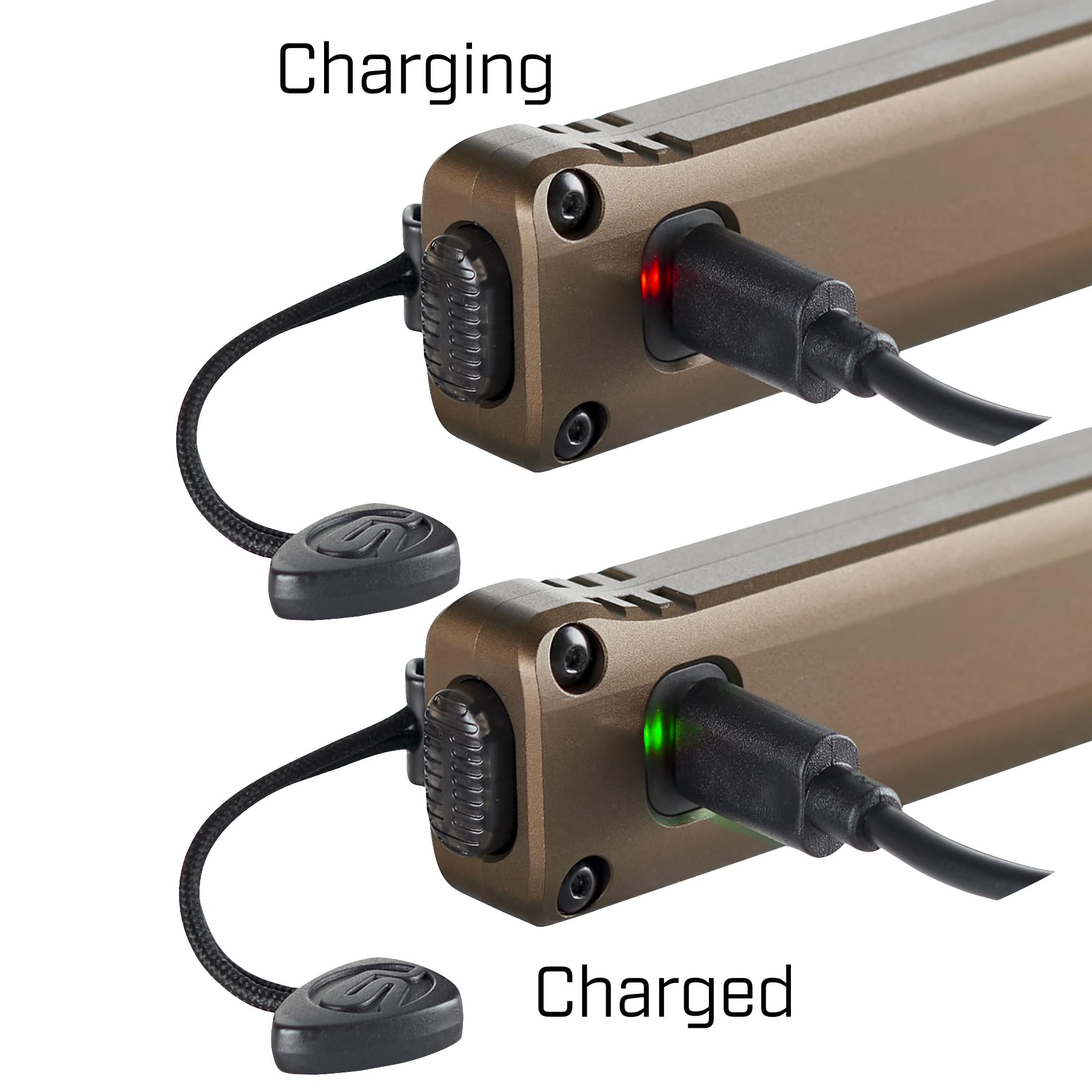 Streamlight 88813 Wedge XT 500-Lumen 1900-Candela Flat Everyday Carry Flashlight, Includes USB-Cable and Pocket Lanyard, Coyote