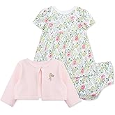 Little Me Clothes for Baby Girls' Knit Dress and Cardigan Sets, 12 Months - 4 Toddler