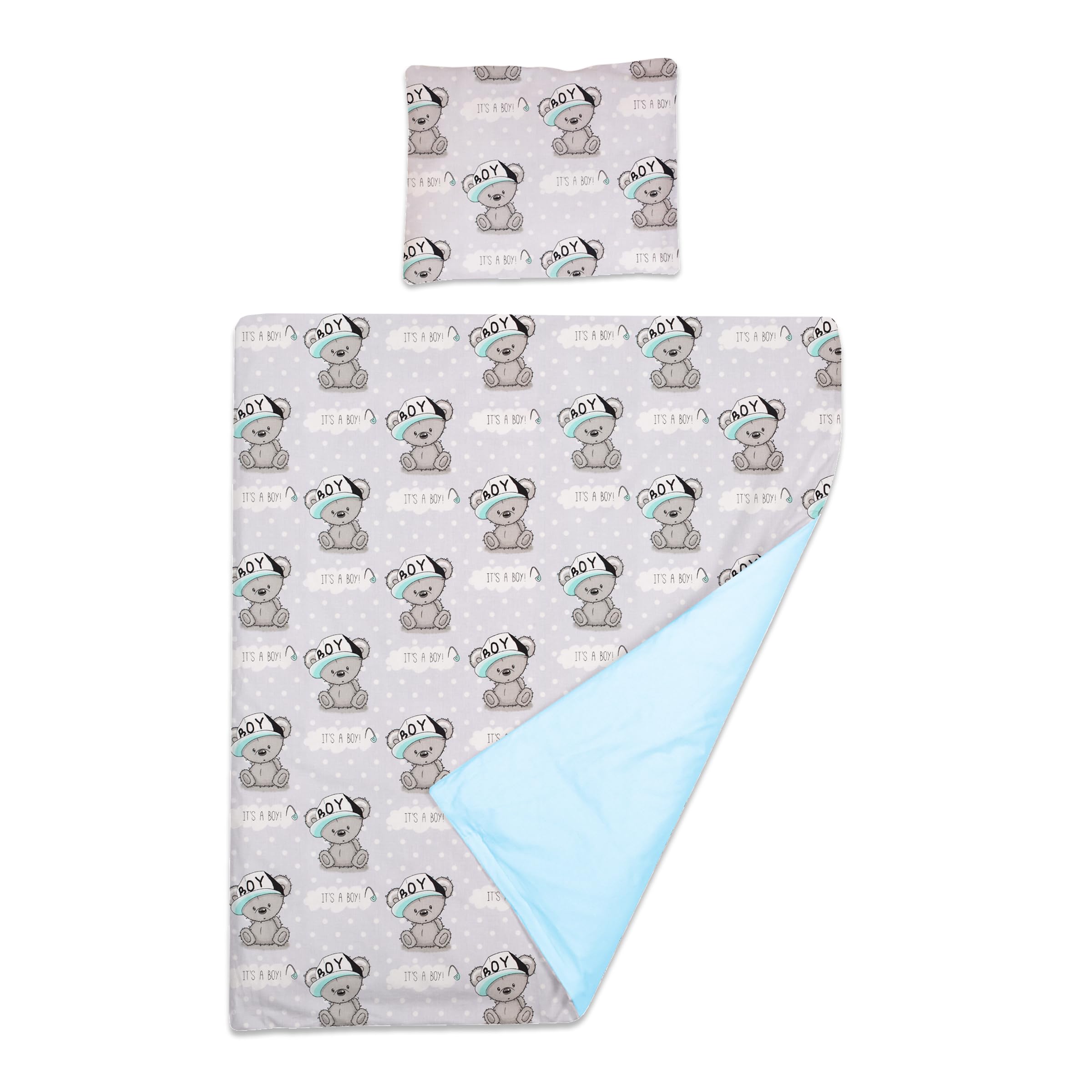 Baby Comfort 2 Piece Baby Kids Bedding Set 80x70 cm Duvet Cover & Pillowcase 12M+ (It's a Boy) — image 1